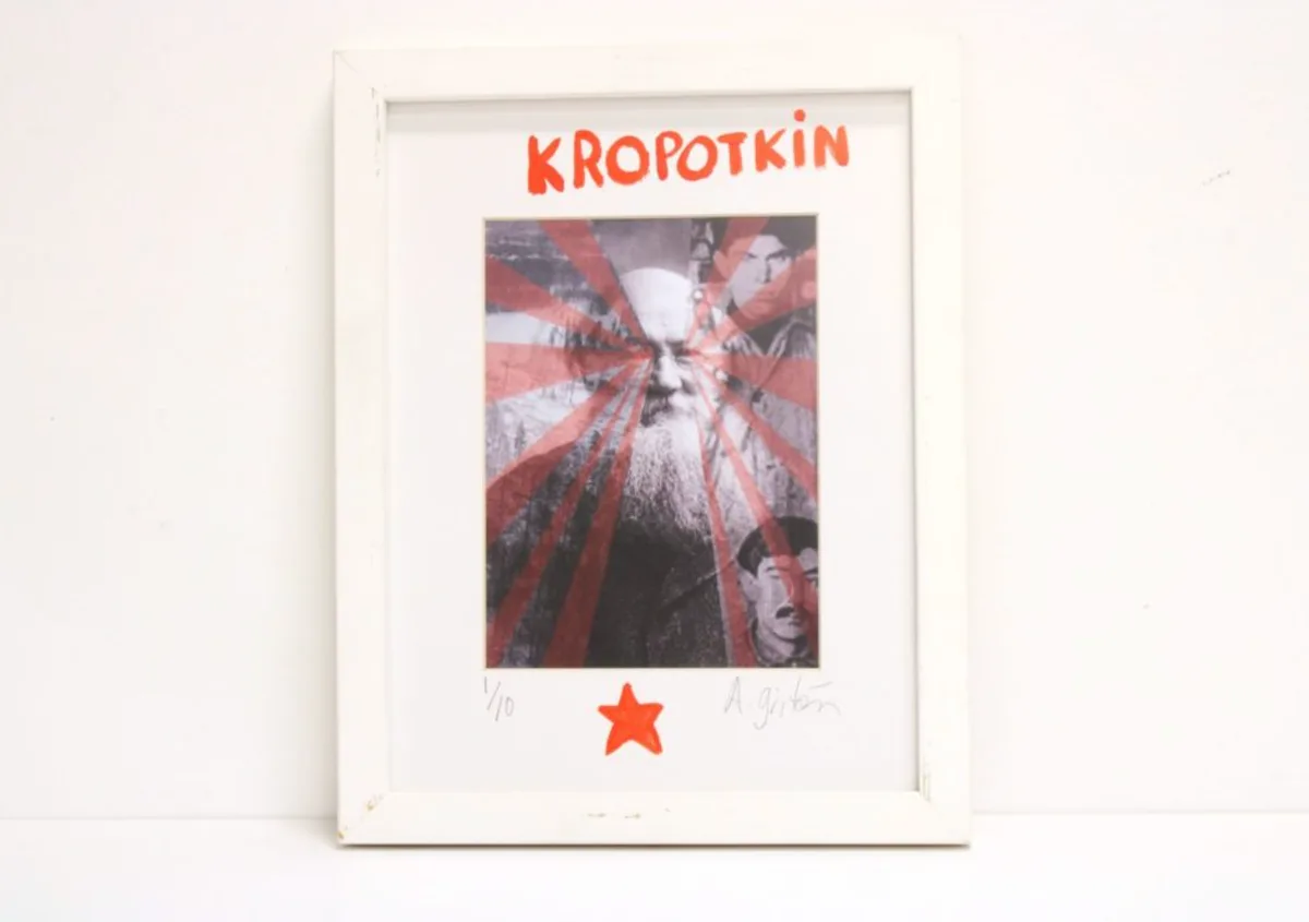 Sin título (Foto de Piotr Kropotkin en collage)